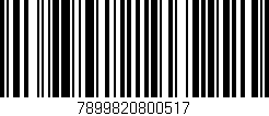 Código de barras (EAN, GTIN, SKU, ISBN): '7899820800517'