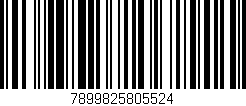 Código de barras (EAN, GTIN, SKU, ISBN): '7899825805524'