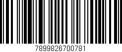 Código de barras (EAN, GTIN, SKU, ISBN): '7899826700781'
