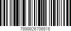 Código de barras (EAN, GTIN, SKU, ISBN): '7899826708916'