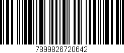 Código de barras (EAN, GTIN, SKU, ISBN): '7899826720642'