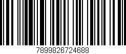 Código de barras (EAN, GTIN, SKU, ISBN): '7899826724688'