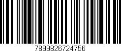Código de barras (EAN, GTIN, SKU, ISBN): '7899826724756'