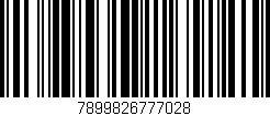 Código de barras (EAN, GTIN, SKU, ISBN): '7899826777028'