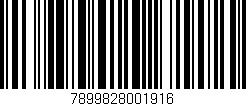 Código de barras (EAN, GTIN, SKU, ISBN): '7899828001916'