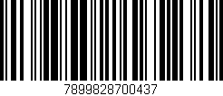 Código de barras (EAN, GTIN, SKU, ISBN): '7899828700437'