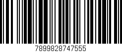 Código de barras (EAN, GTIN, SKU, ISBN): '7899828747555'