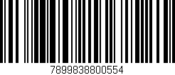 Código de barras (EAN, GTIN, SKU, ISBN): '7899838800554'