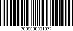 Código de barras (EAN, GTIN, SKU, ISBN): '7899838801377'