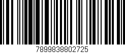 Código de barras (EAN, GTIN, SKU, ISBN): '7899838802725'