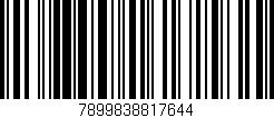 Código de barras (EAN, GTIN, SKU, ISBN): '7899838817644'