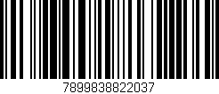 Código de barras (EAN, GTIN, SKU, ISBN): '7899838822037'