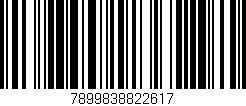 Código de barras (EAN, GTIN, SKU, ISBN): '7899838822617'