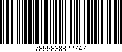 Código de barras (EAN, GTIN, SKU, ISBN): '7899838822747'