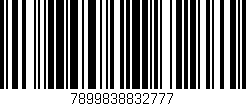 Código de barras (EAN, GTIN, SKU, ISBN): '7899838832777'