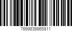Código de barras (EAN, GTIN, SKU, ISBN): '7899838865911'