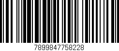 Código de barras (EAN, GTIN, SKU, ISBN): '7899847758228'
