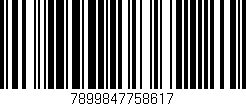 Código de barras (EAN, GTIN, SKU, ISBN): '7899847758617'