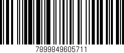 Código de barras (EAN, GTIN, SKU, ISBN): '7899849605711'