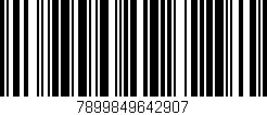 Código de barras (EAN, GTIN, SKU, ISBN): '7899849642907'