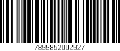 Código de barras (EAN, GTIN, SKU, ISBN): '7899852002927'