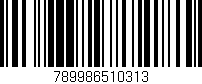 Código de barras (EAN, GTIN, SKU, ISBN): '789986510313'