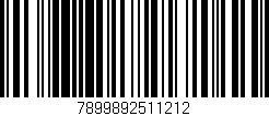 Código de barras (EAN, GTIN, SKU, ISBN): '7899892511212'