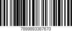 Código de barras (EAN, GTIN, SKU, ISBN): '7899893387670'