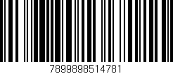 Código de barras (EAN, GTIN, SKU, ISBN): '7899898514781'
