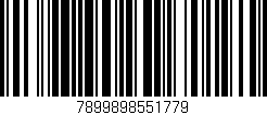 Código de barras (EAN, GTIN, SKU, ISBN): '7899898551779'