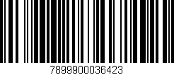 Código de barras (EAN, GTIN, SKU, ISBN): '7899900036423'