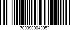 Código de barras (EAN, GTIN, SKU, ISBN): '7899900040857'