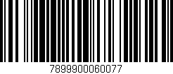 Código de barras (EAN, GTIN, SKU, ISBN): '7899900060077'
