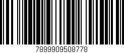Código de barras (EAN, GTIN, SKU, ISBN): '7899909508778'