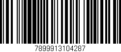 Código de barras (EAN, GTIN, SKU, ISBN): '7899913104287'