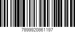 Código de barras (EAN, GTIN, SKU, ISBN): '7899920861197'