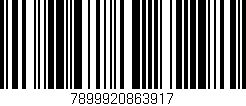 Código de barras (EAN, GTIN, SKU, ISBN): '7899920863917'