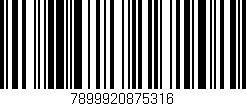 Código de barras (EAN, GTIN, SKU, ISBN): '7899920875316'