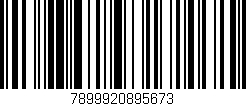 Código de barras (EAN, GTIN, SKU, ISBN): '7899920895673'