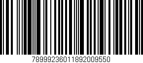 Código de barras (EAN, GTIN, SKU, ISBN): '78999236011892009550'