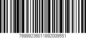 Código de barras (EAN, GTIN, SKU, ISBN): '78999236011892009551'