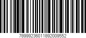 Código de barras (EAN, GTIN, SKU, ISBN): '78999236011892009552'