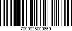 Código de barras (EAN, GTIN, SKU, ISBN): '7899925000669'