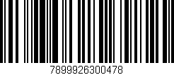 Código de barras (EAN, GTIN, SKU, ISBN): '7899926300478'