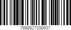 Código de barras (EAN, GTIN, SKU, ISBN): '7899927200937'