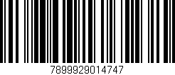 Código de barras (EAN, GTIN, SKU, ISBN): '7899929014747'