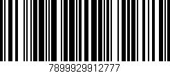 Código de barras (EAN, GTIN, SKU, ISBN): '7899929912777'