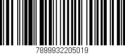 Código de barras (EAN, GTIN, SKU, ISBN): '7899932205019'