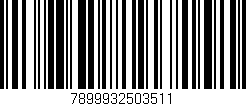 Código de barras (EAN, GTIN, SKU, ISBN): '7899932503511'