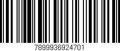 Código de barras (EAN, GTIN, SKU, ISBN): '7899936924701'